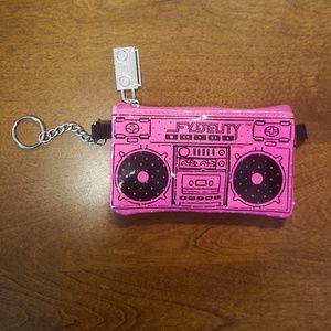 Fydelity Boombox Pink Speaker Coin Purse